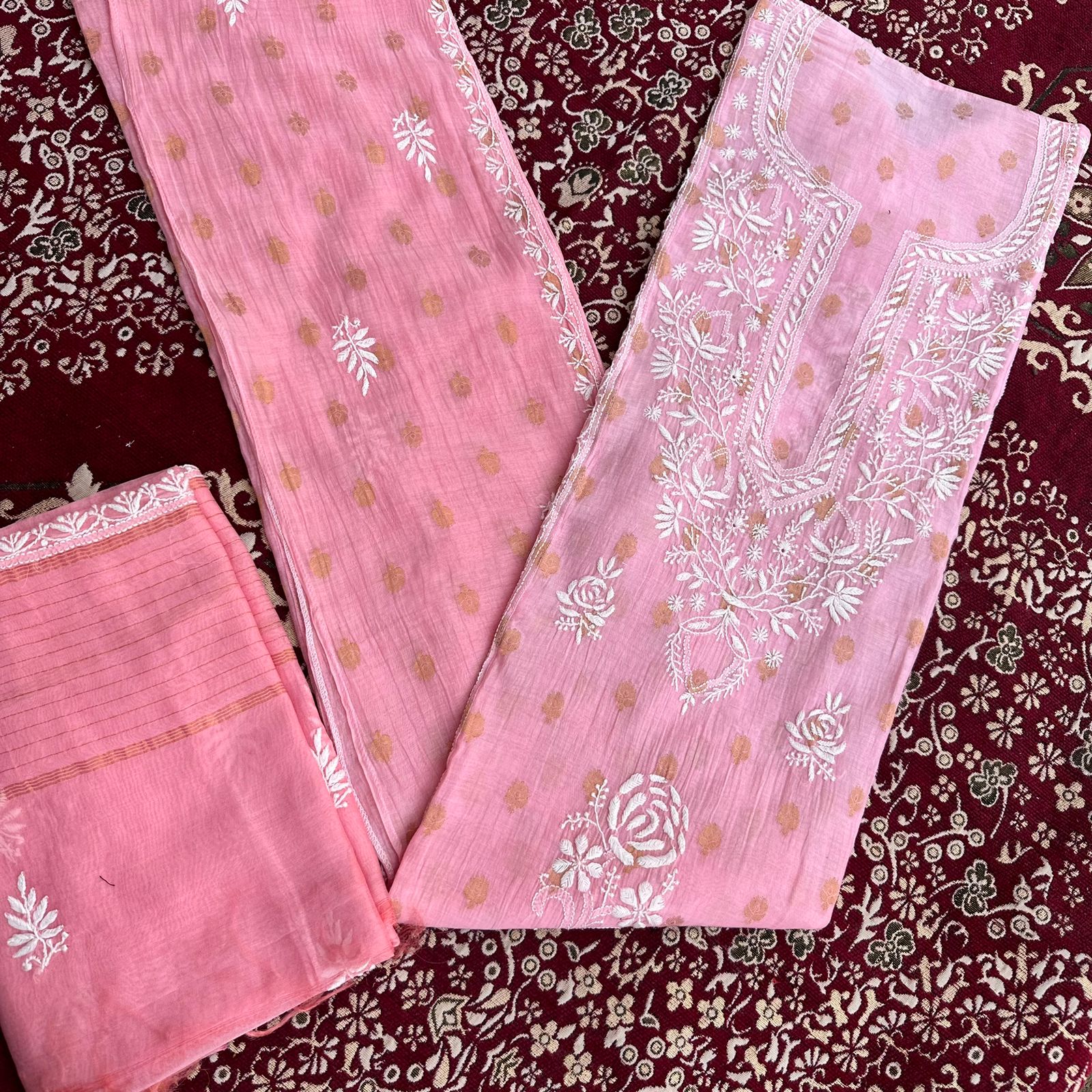 bharat Soft Banarasi Chanderi Silk Suit Set