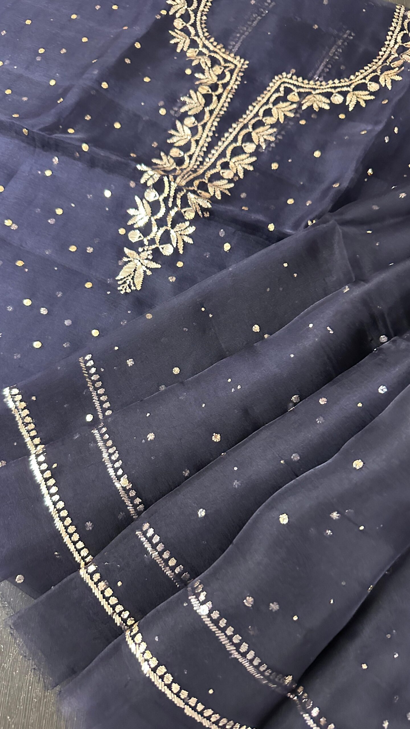 Bharat Pure Organza Silk Shirt & Dupatta Set