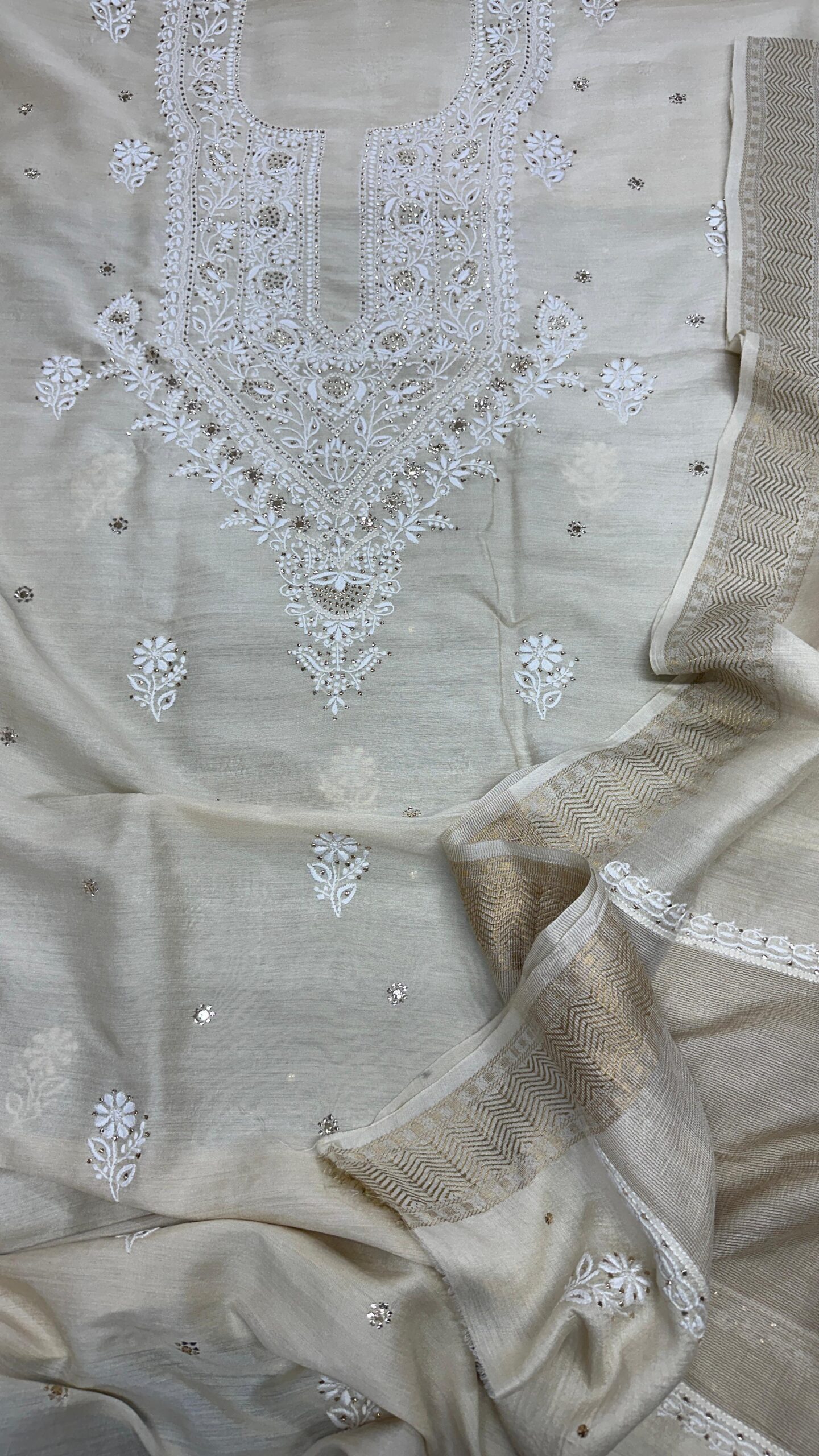 Bharat Desi Handloom Moonga Silk Suit Set