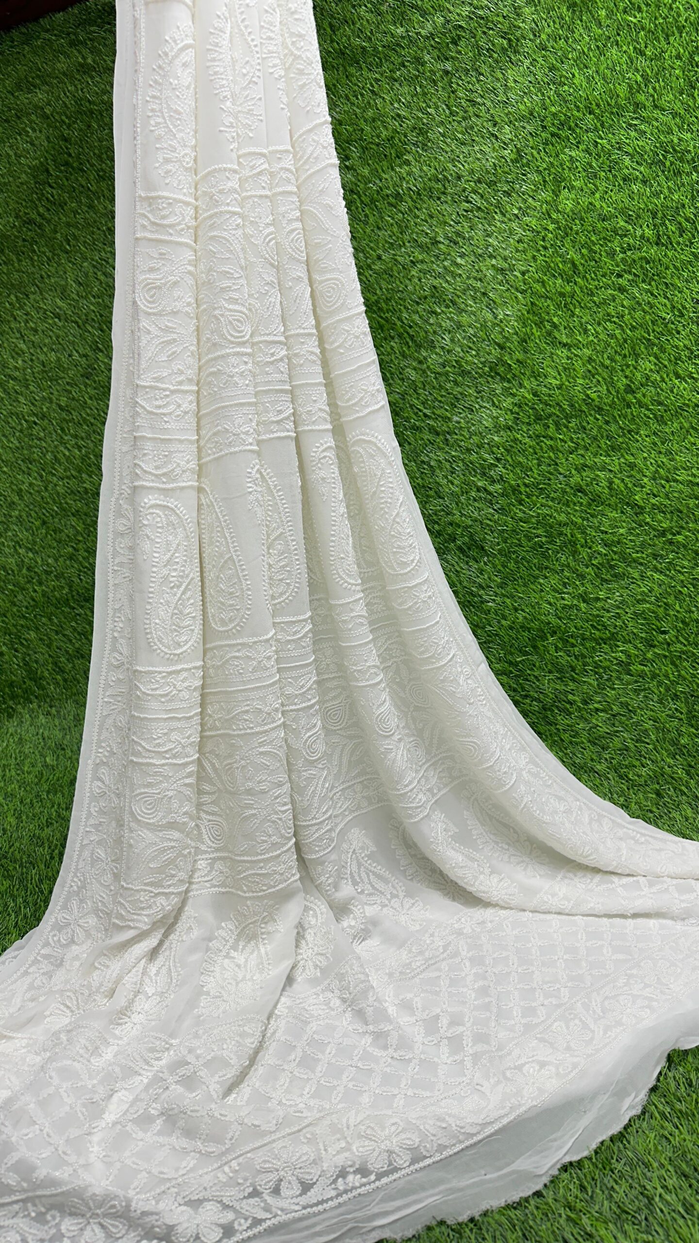 Bharat Hand Embroidered Soft Viscoce Georgette Saree