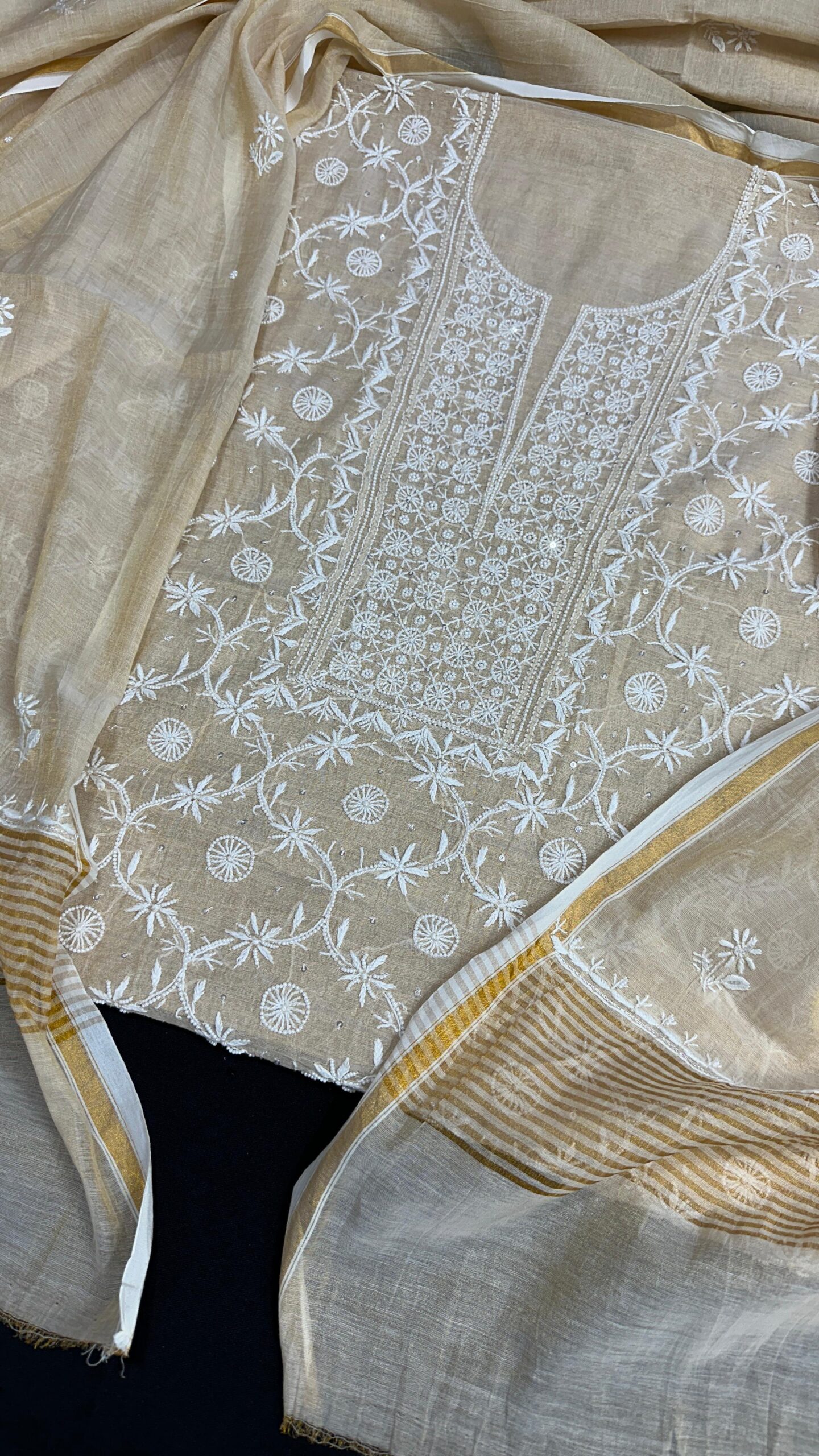 Bharat Pure Tissue Silk Shirt n Dupatta